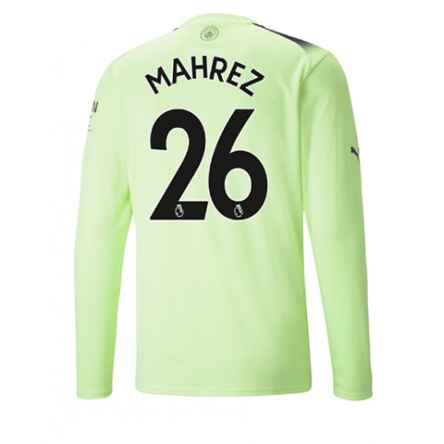 Manchester City Riyad Mahrez #26 Tredjedrakt 2022-23 Langermet Manchester City Riyad Mahrez #26 Tredjedrakt 2022-23 Langermet